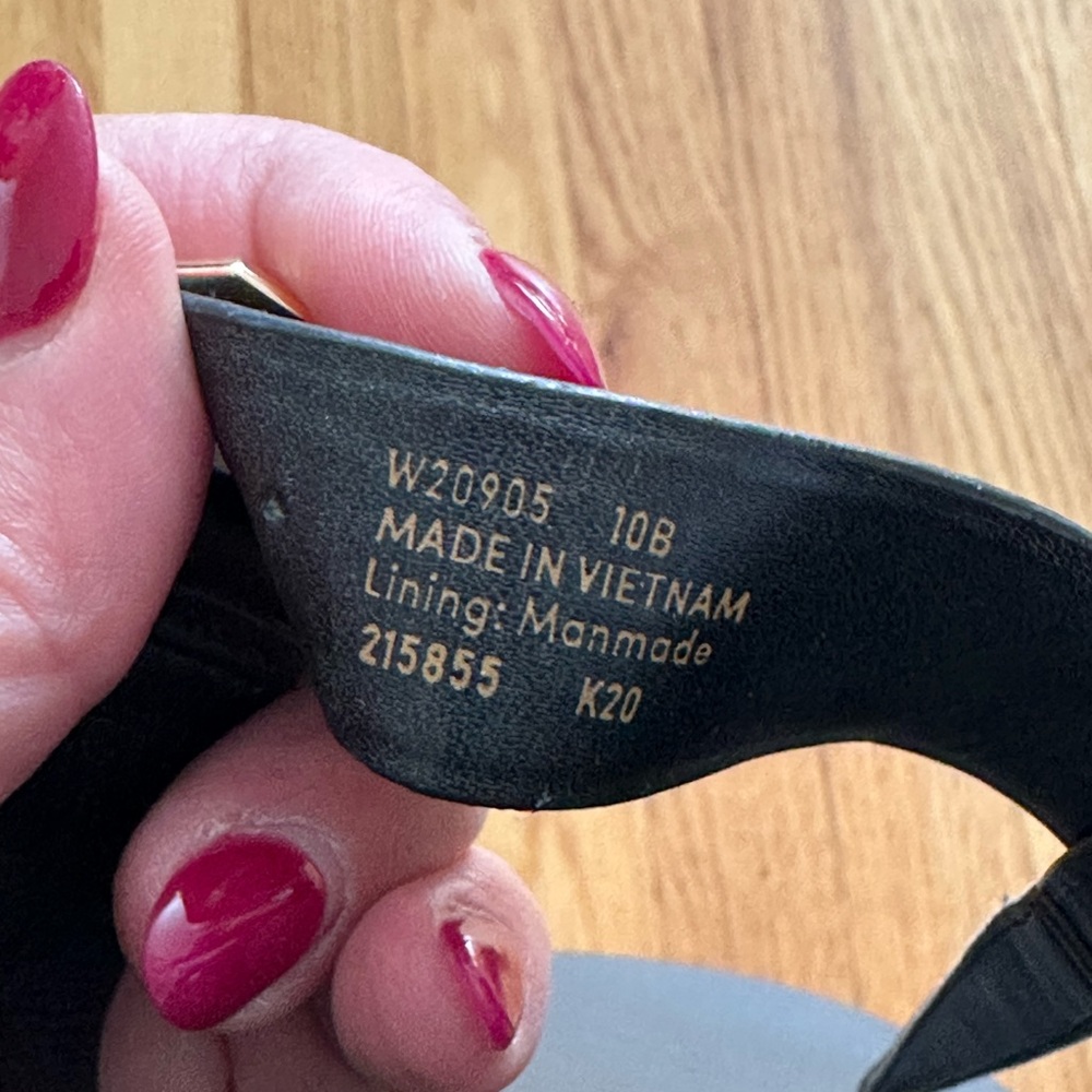 Cole Haan Black Leather Sandals - Picture 3 of 3